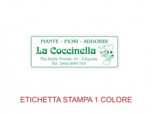 Etichette adesive per fioristi, fiorai e vivaisti (mm 40X15)  (cod.92G)